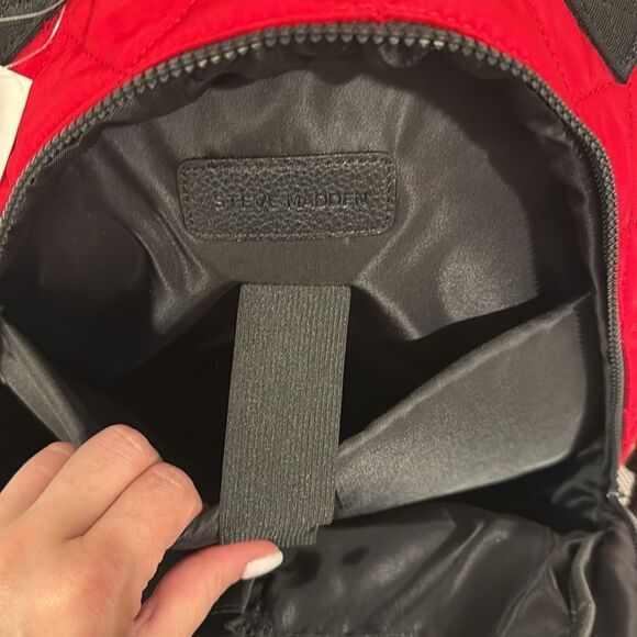 Steve Madden Bold Red Quilted Backpack?Last deal ? main image 11